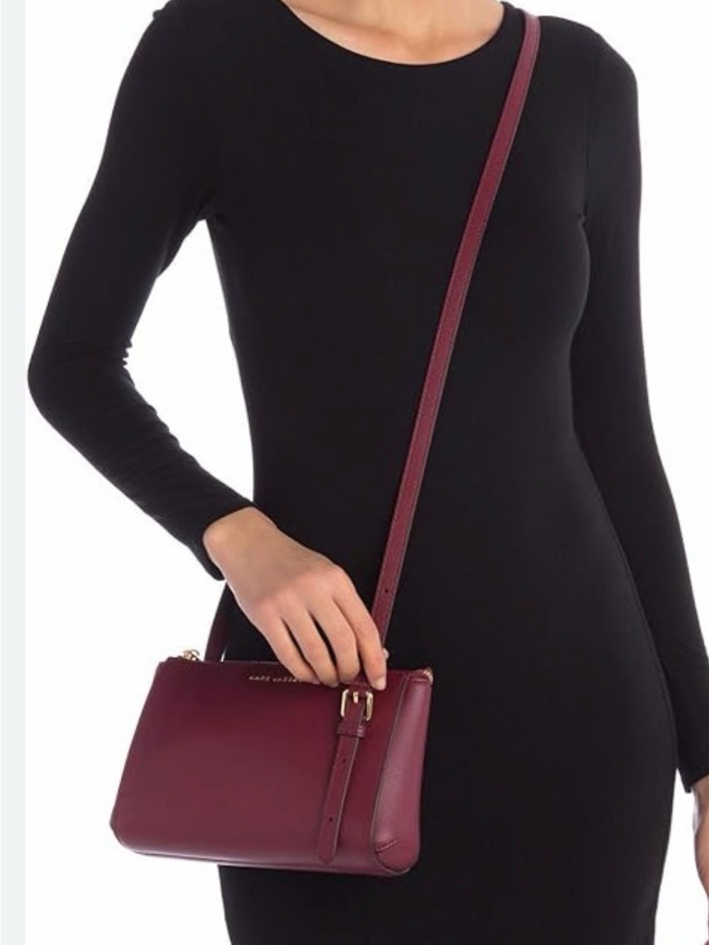 Marc Jacobs Burgundy Leather Crossbody Bag